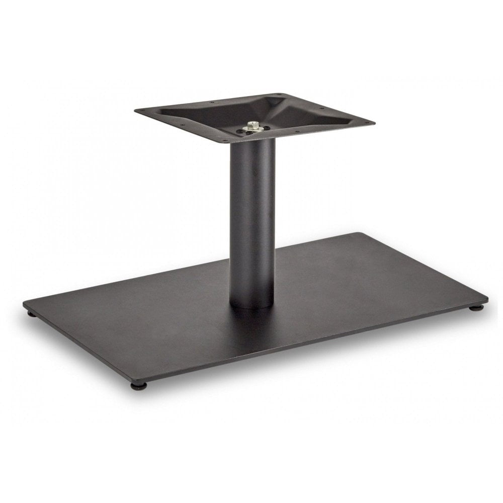Profile Rectangle Single Pedestal Cast Iron Table Base