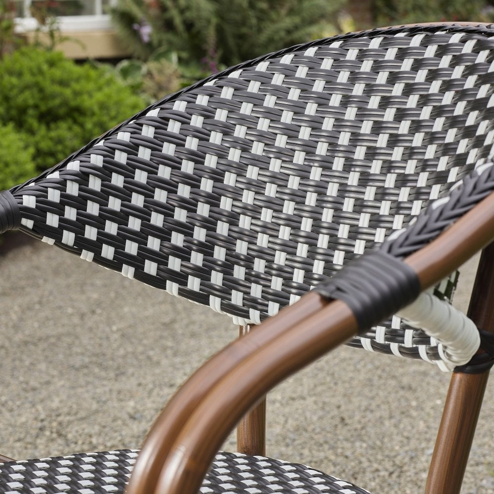 Luxe Parisian Bistro Outdoor Stacking Armchair