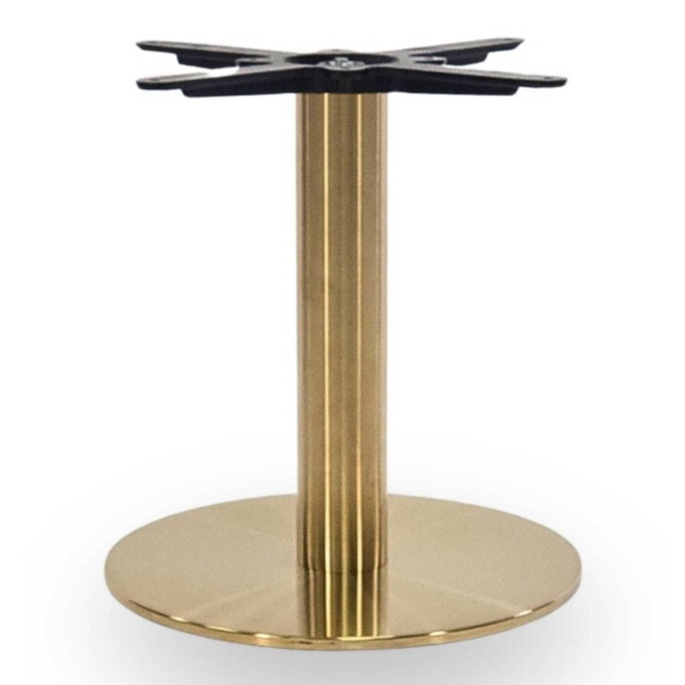 Cava Round Champagne Gold Table Base - Medium