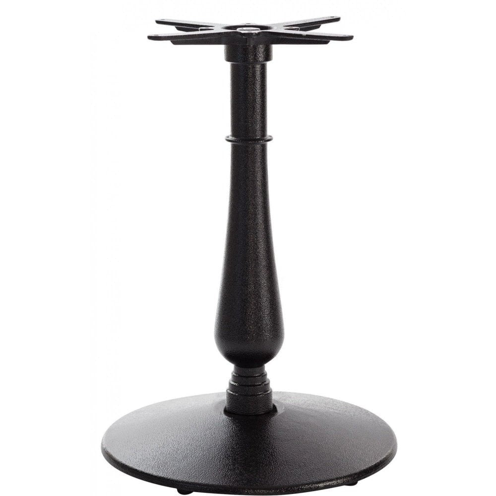 Manor Medium Candelabra Black Cast Iron Table Base - Powdercoated