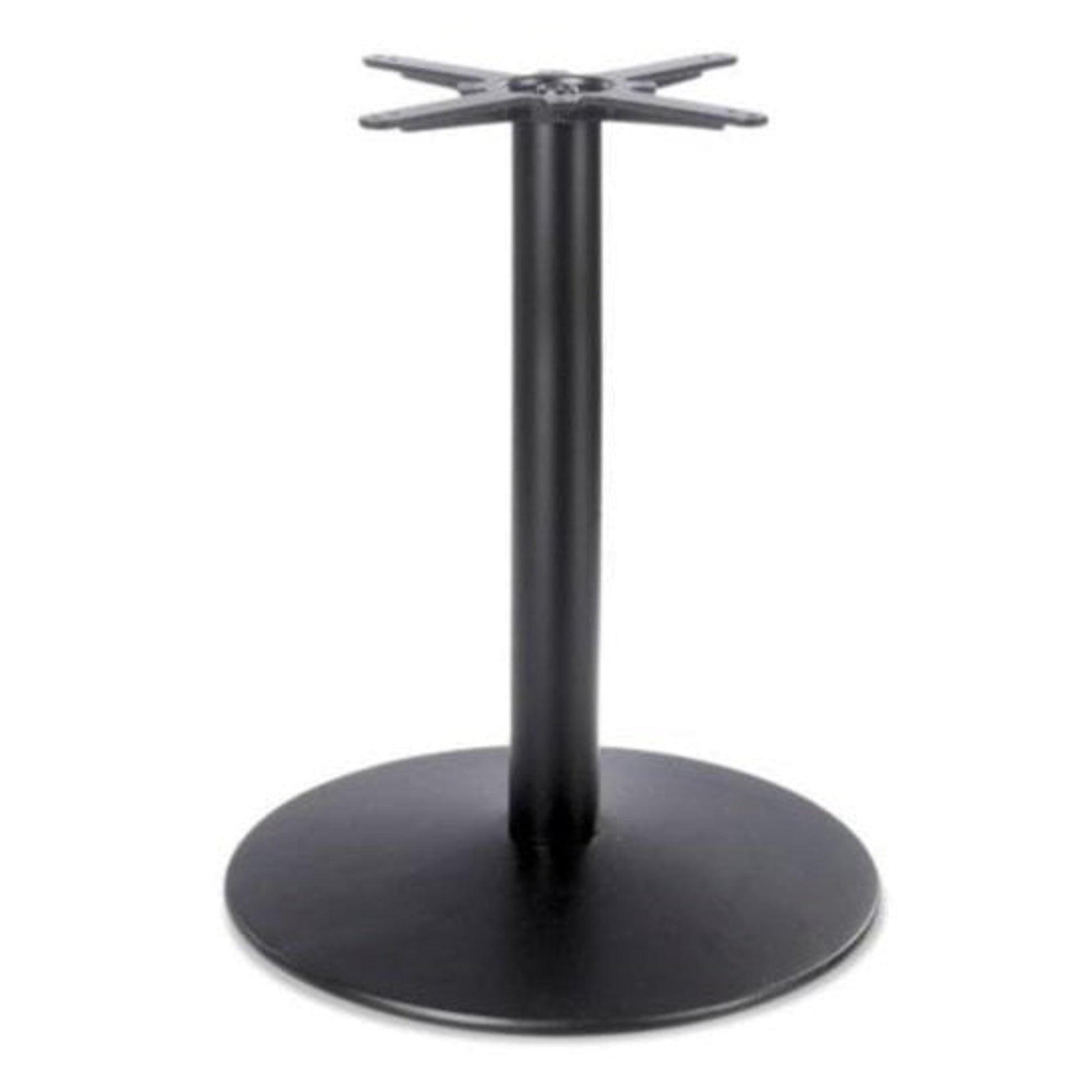 Dome Medium Round Black Cast Iron Table Base - Powdercoated