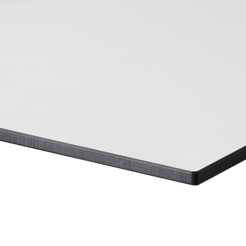Chalk White Marble Outdoor Laminate Resaturant Table Top