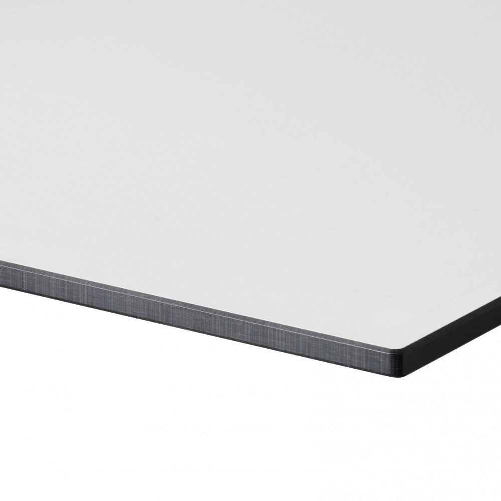 Chalk White Marble Outdoor Laminate Resaturant Table Top