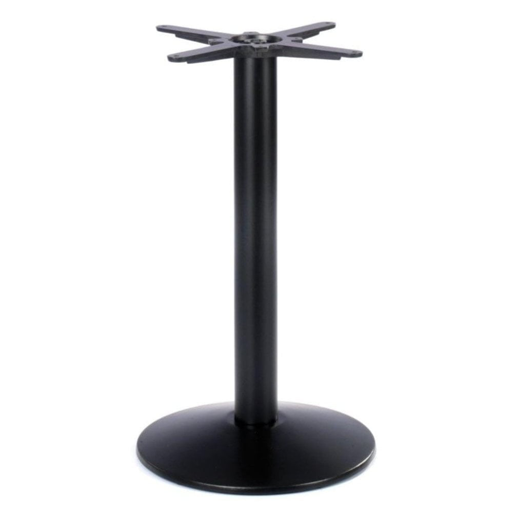 Dome Small Round Black Cast Iron Table Base - Powdercoated