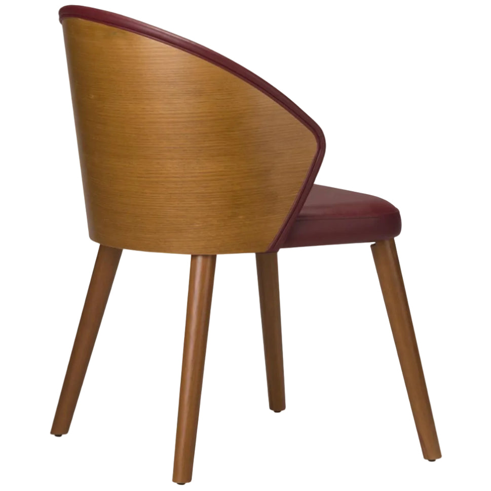 Serene Wooden Upholstered Armchair