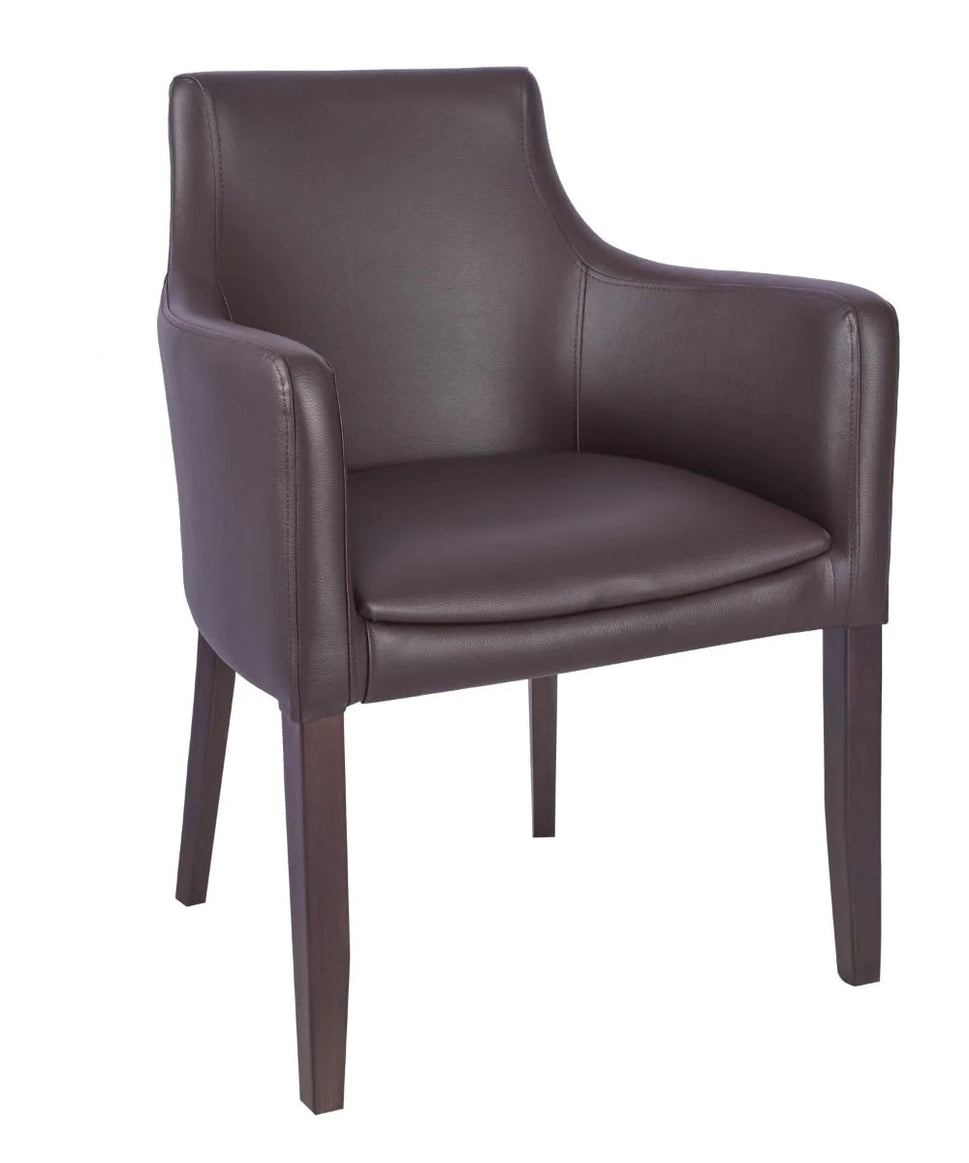 Repton Upholstered Faux Leather Armchair
