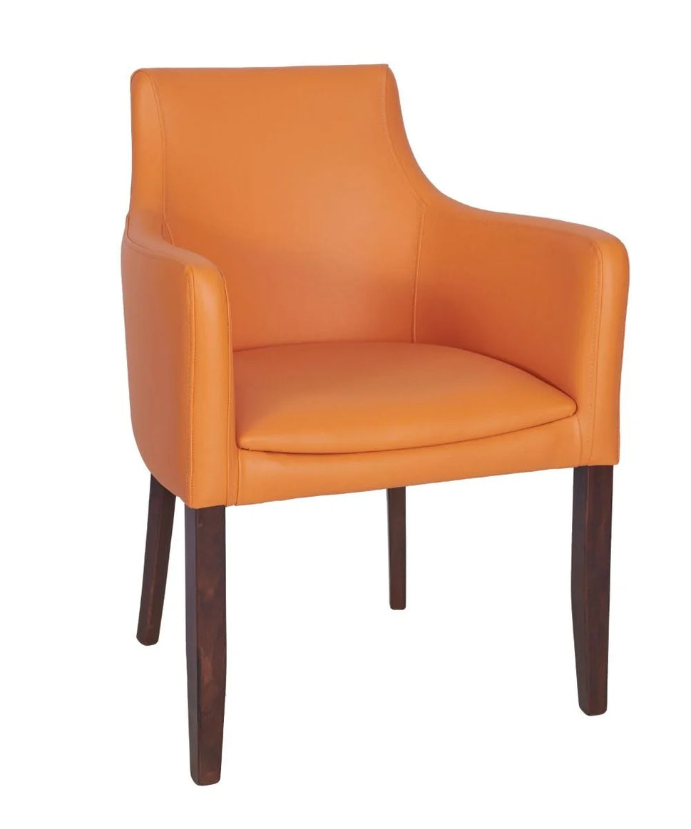 Repton Upholstered Faux Leather Armchair