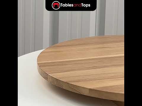 Serranto Oak Stain Solid Ash Restaurant Table Top - 25mm