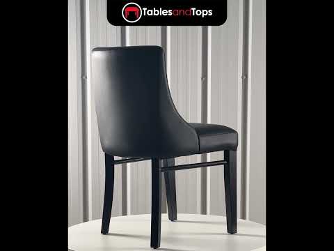 Merano Upholstered Side Chair - Black