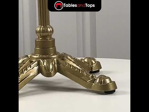 Gold Bistro Ornate Four Leg Cast Iron Table Base