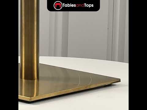 Midas Square Vintage Brass Table Base - Small