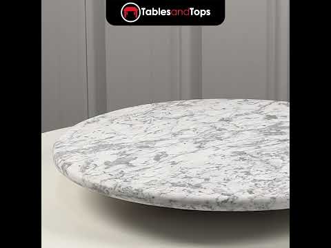 White Carrara Real Marble Restaurant Table Top - 20mm