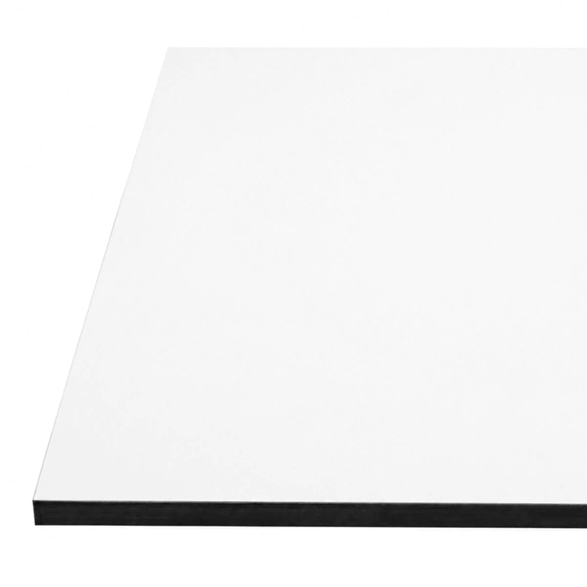 Arctic White Outdoor Laminate Restaurant Table Top - 12mm