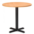 Switch Zonda Metal Base Pedestal Round Table with Wood Top 600mm 3 image