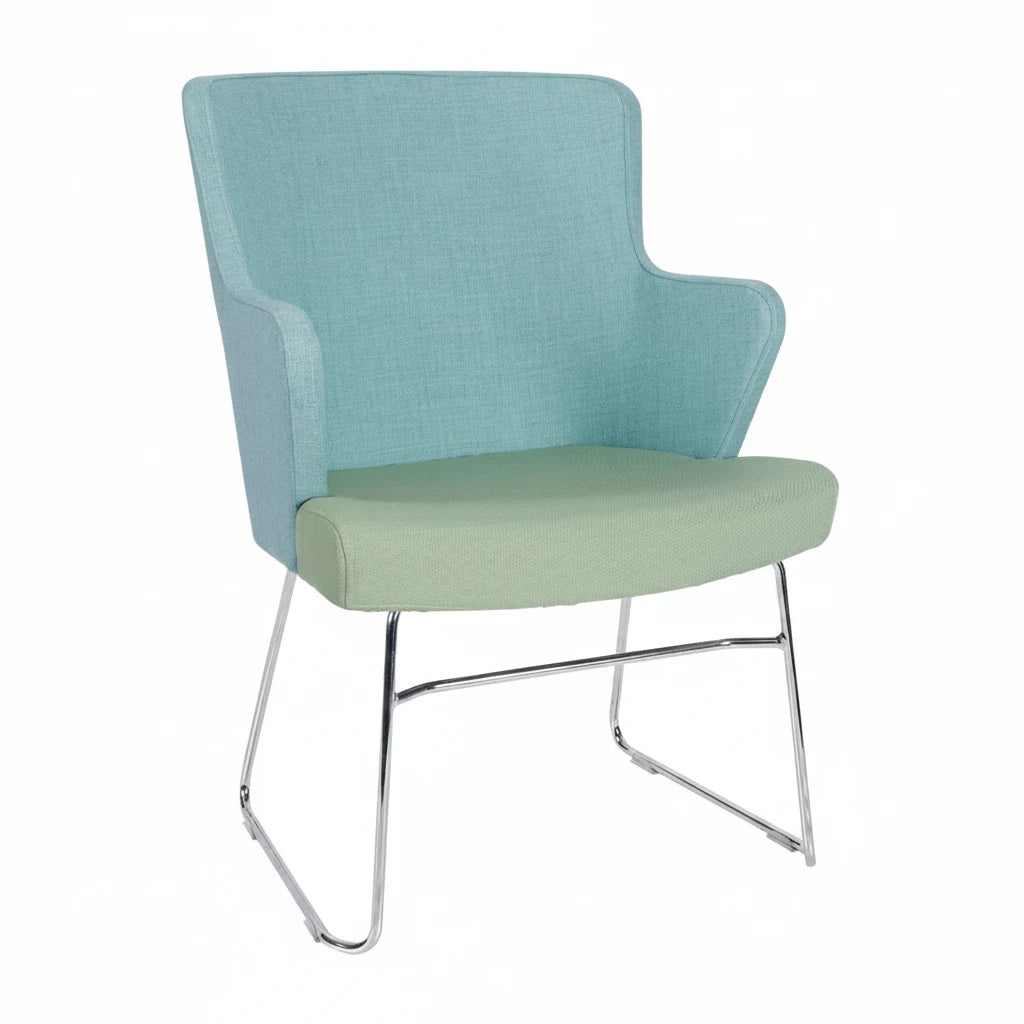 Skapa Armchair - Chrome Skid Frame