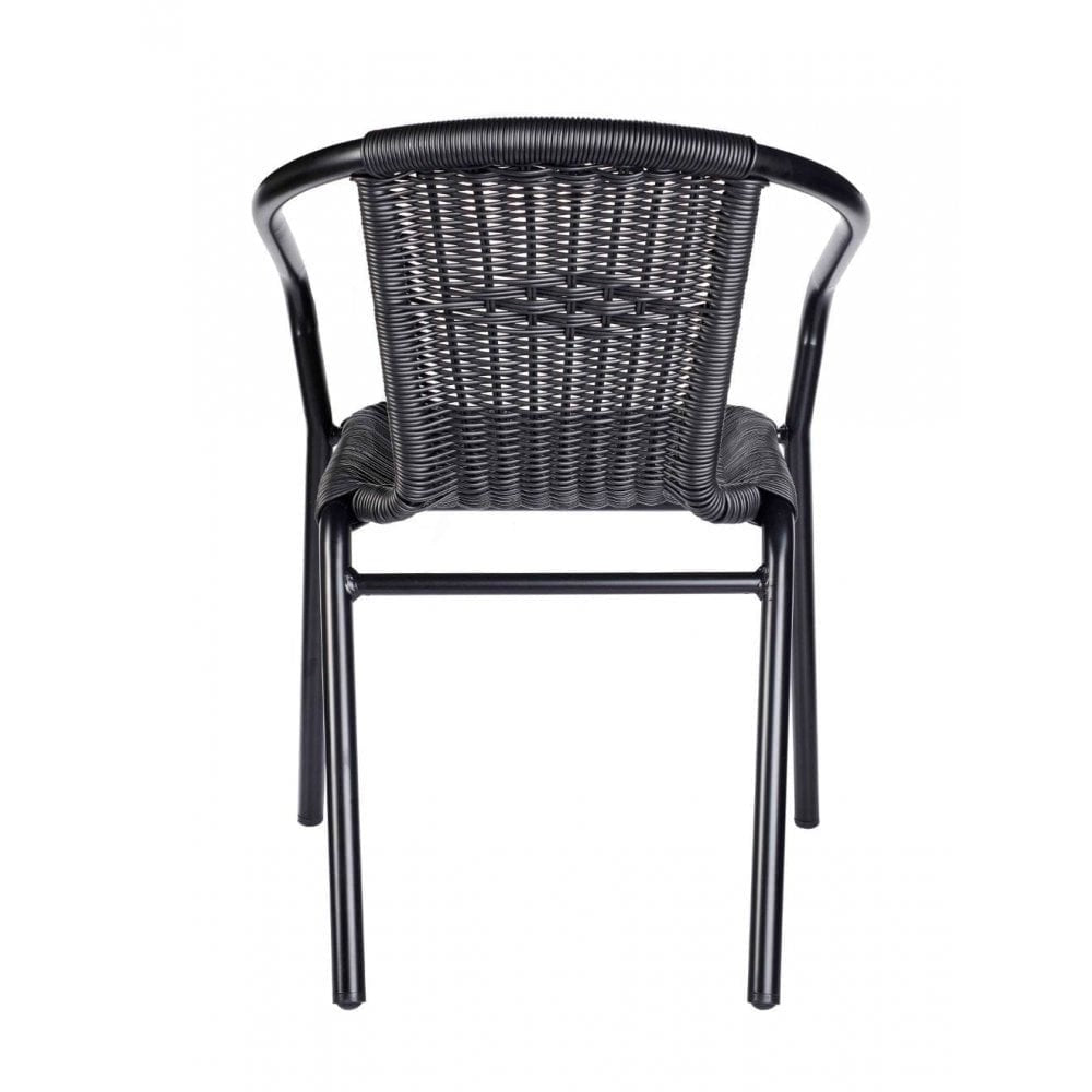 Wicker Outdoor Stacking Arm Chair