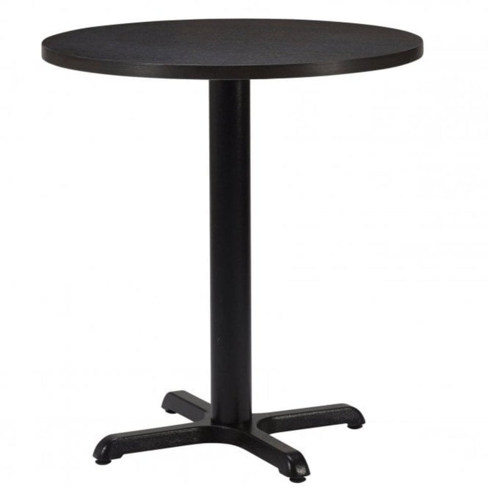 Bosa Metal Base Pedestal Round Table with Wood Top 700mm