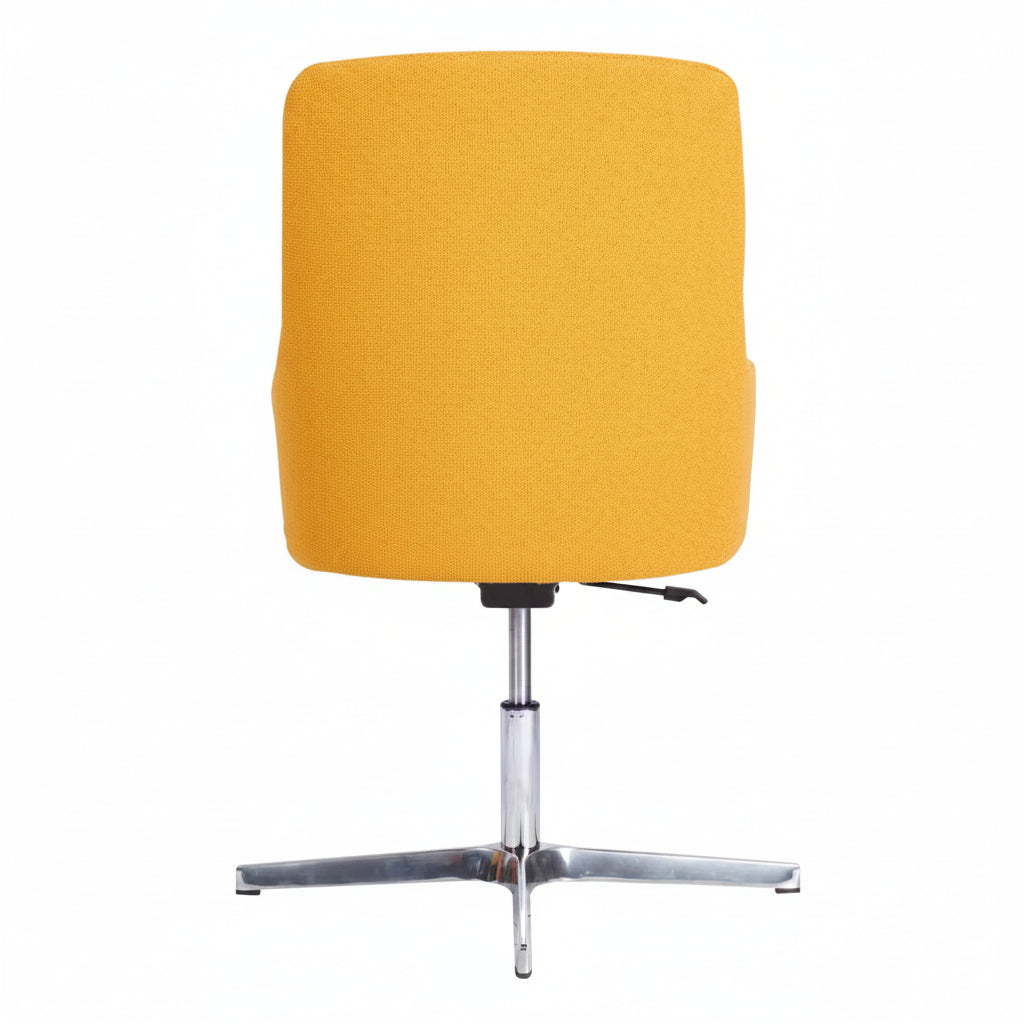 Huntington Highback Wooden Upholstered Swivel Gaslift Armchair