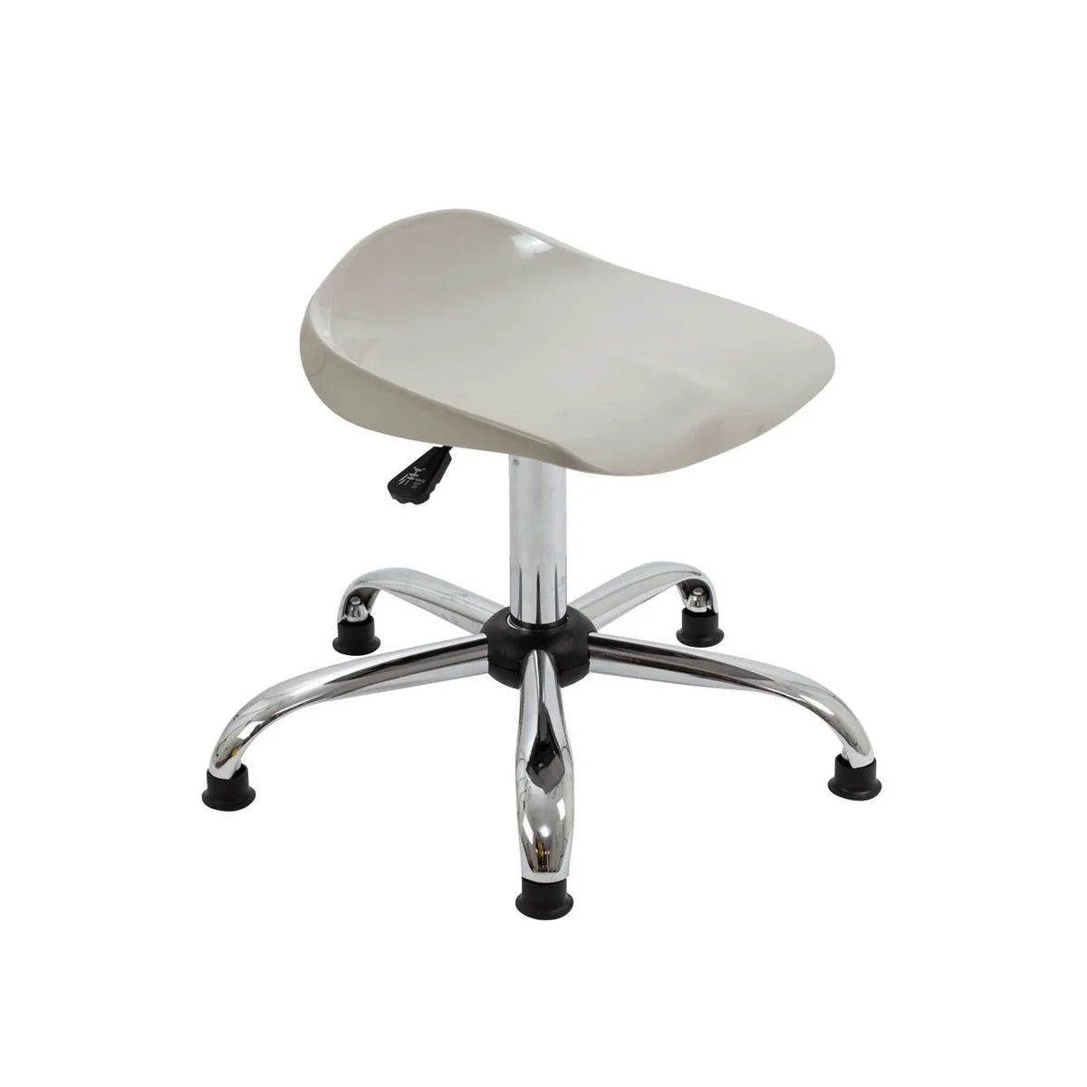 Titan Senior Swivel Classroom Stool with Chrome Base and Glides