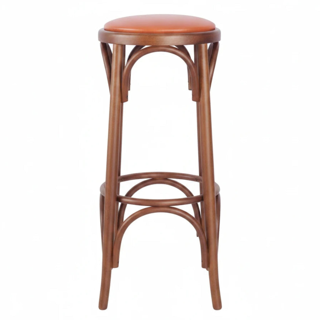 Sophie Bentwood Wooden Upholstered Bar Stool