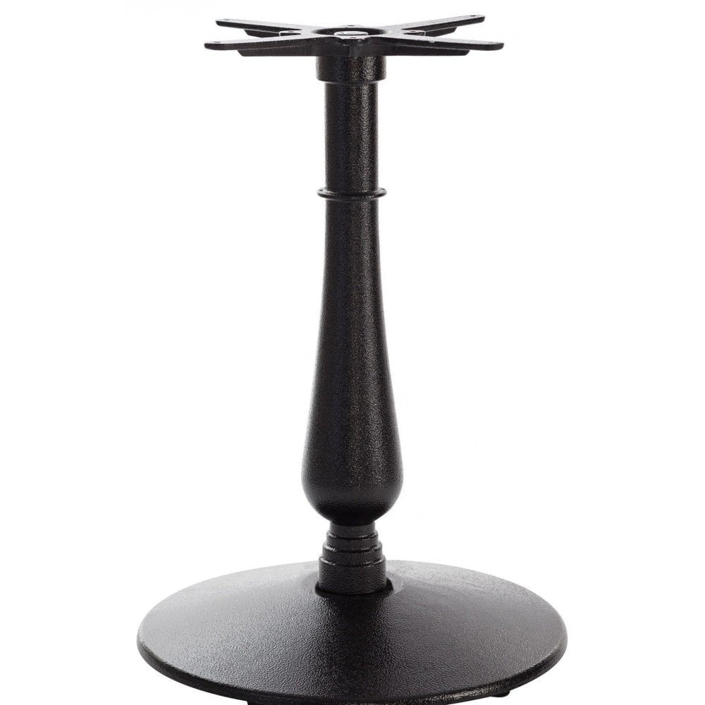 Manor Large Candelabra Black Cast Iron Table Base - Powdercoated