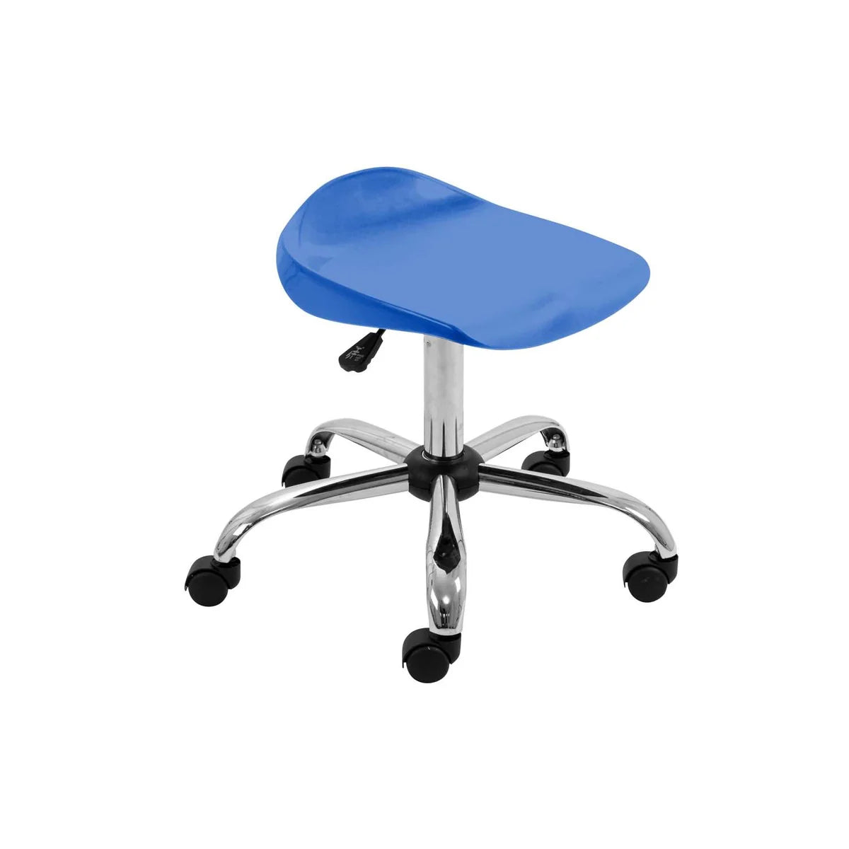 Titan Senior Swivel Classroom Stool with Chrome Base and Castors