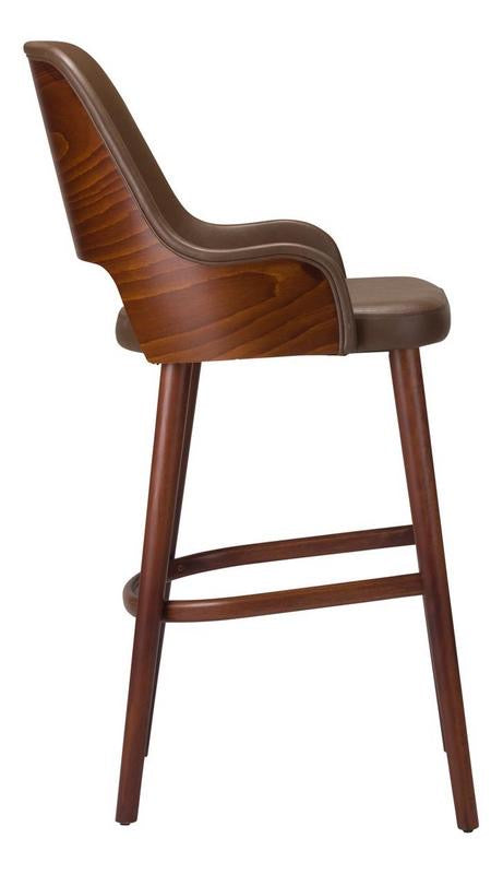 Joy Wooden Upholstered Bar Stool