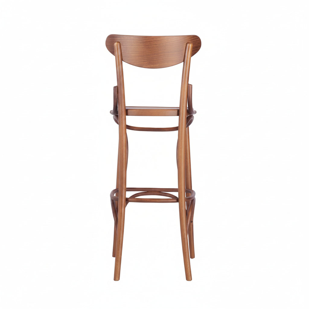 Hendon Bentwood Wooden Upholstered Bar Stool