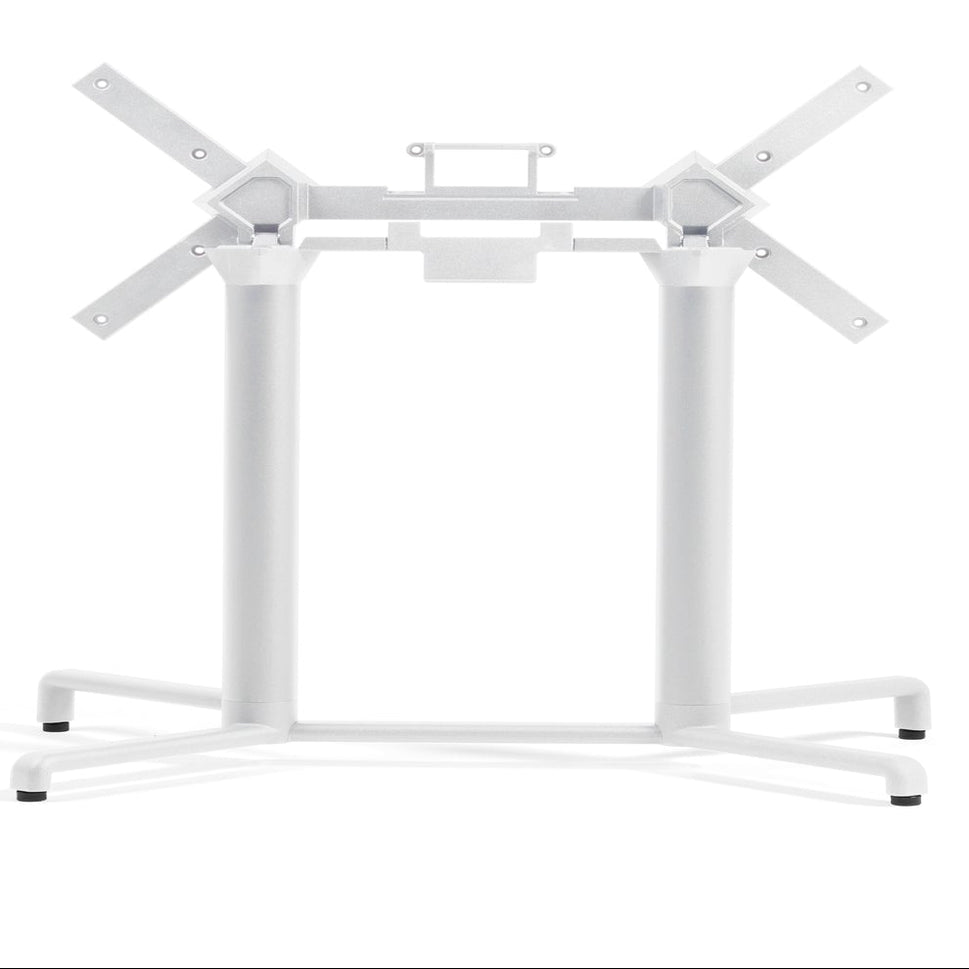 Scudo Fliptop Bistro Twin Pedestal Outdoor Table Base