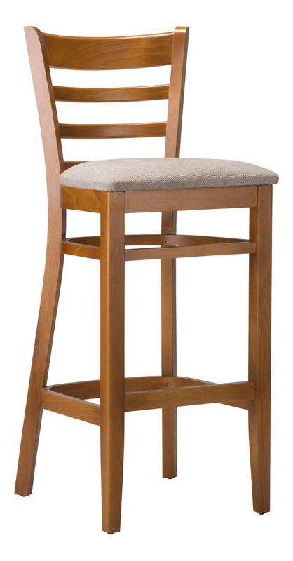 Nova Wooden Upholstered Bar Stool