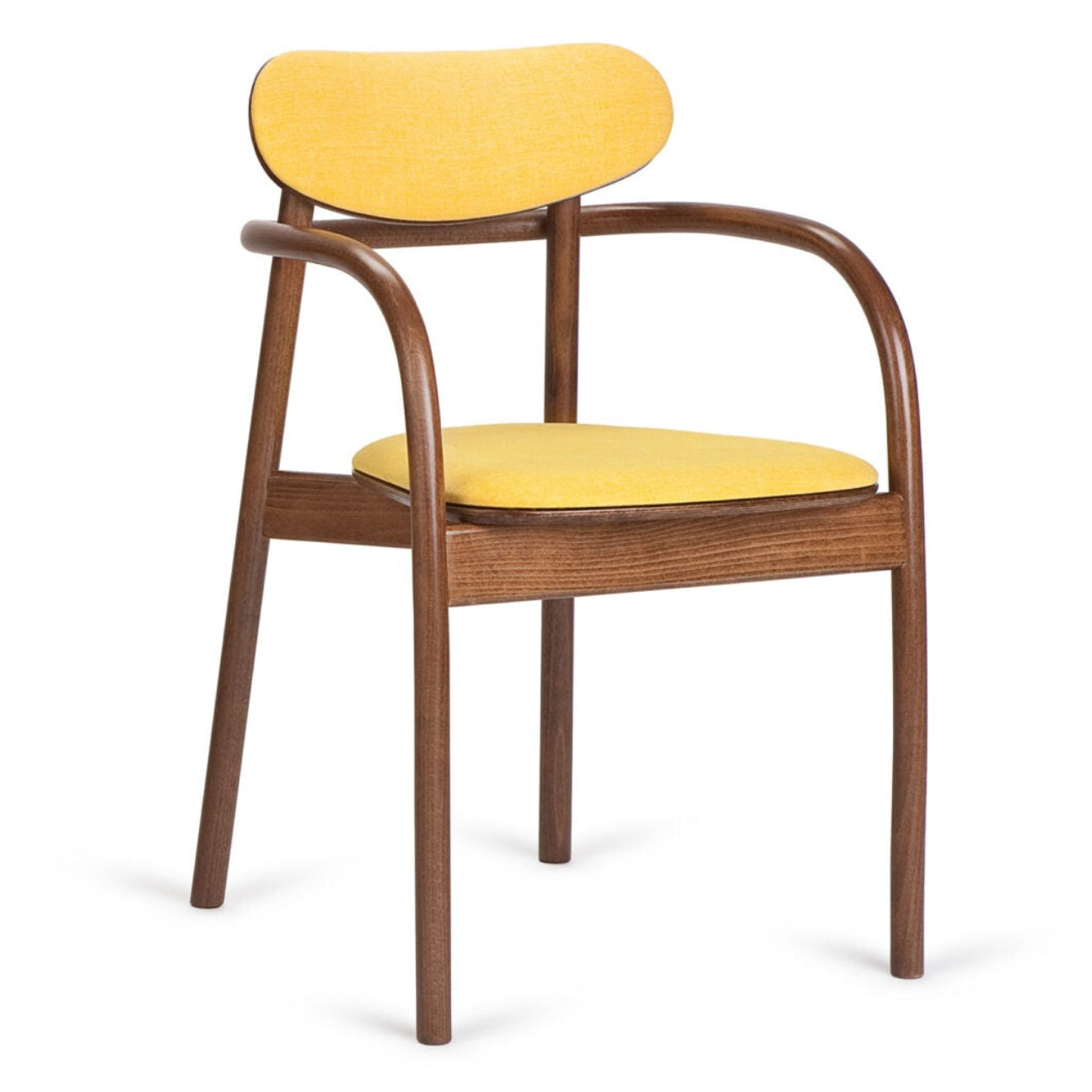 La Benda Wooden Upholstered Armchair