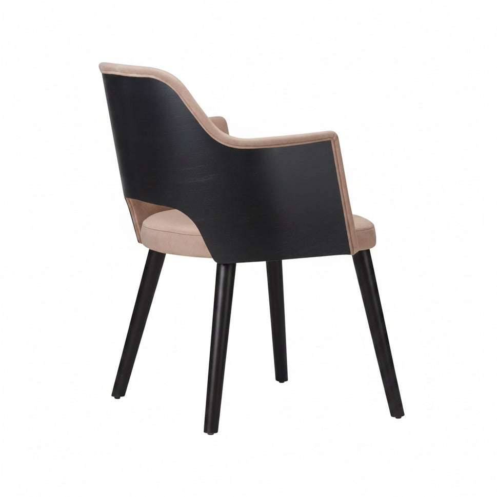 Cirrus Wooden Upholstered Armchair