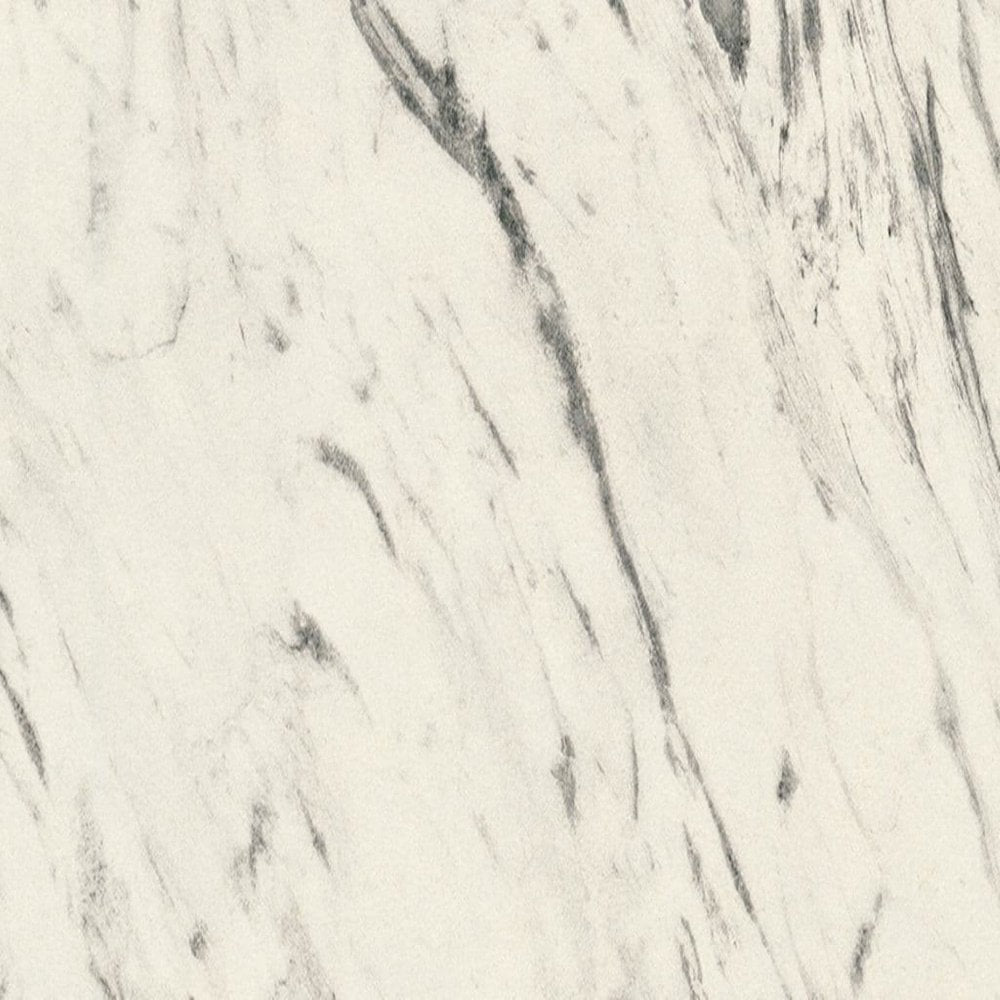 White Carrara Marble - Gold Edge Restaurant Laminate Table Top - 25mm