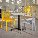 Switch White Terrazzo Outdoor Laminate Restaurant Table Top 2 image