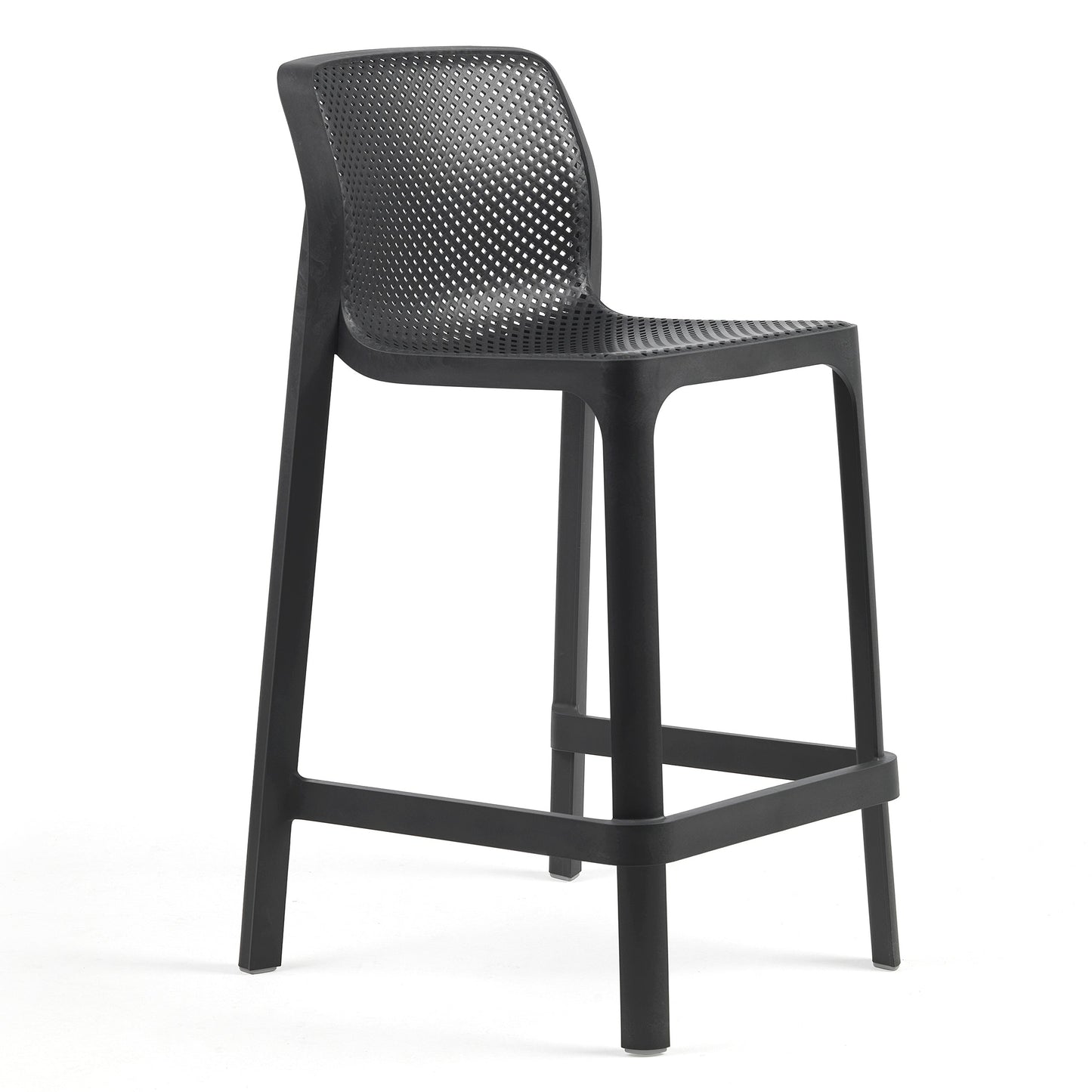 Net Stacking Outdoor Bar Stool - Mid Height