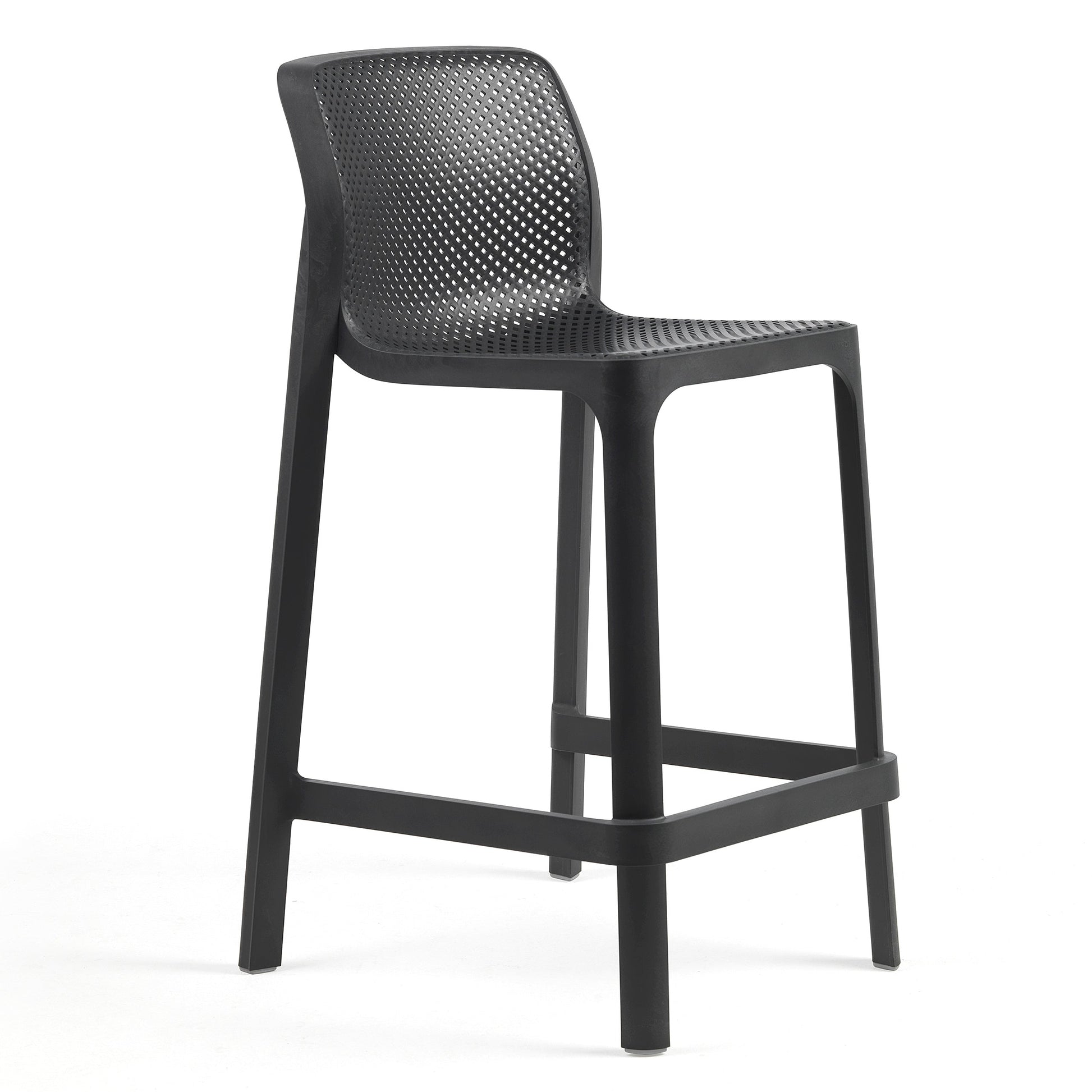 Net Stacking Outdoor Bar Stool - Mid Height