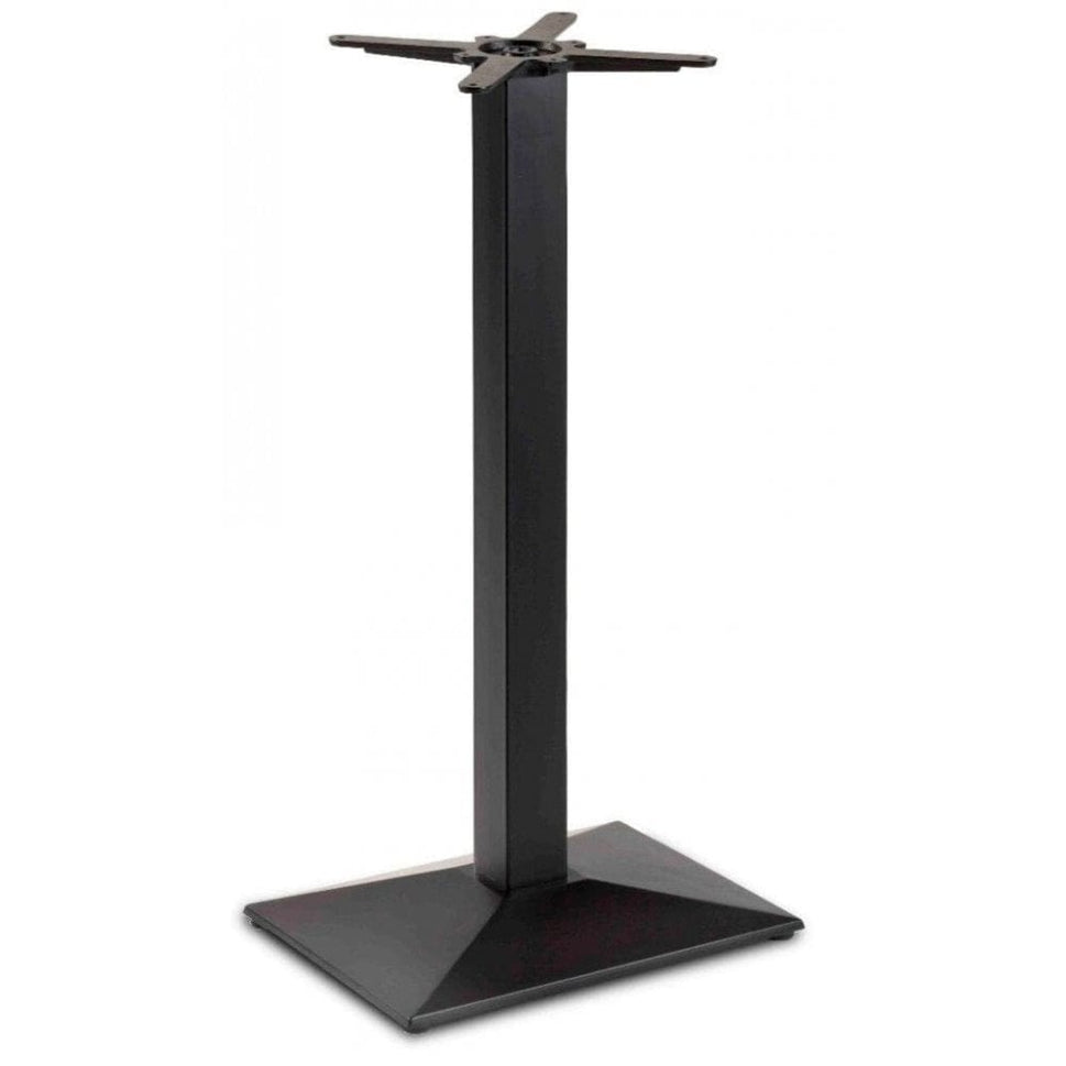 Pyramid Rectangular Single Pedestal Cast Iron Table Base