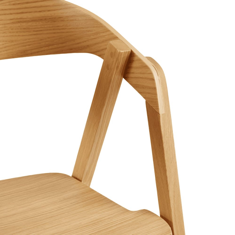 Luca Oak Stacking Armchair