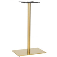 Midas Vintage Brass Table Base - Rectangle Single Pedestal
