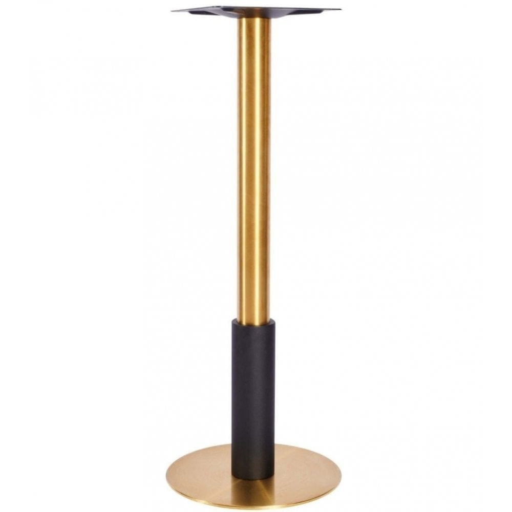 Harrow S Brass Black Table Base - Small