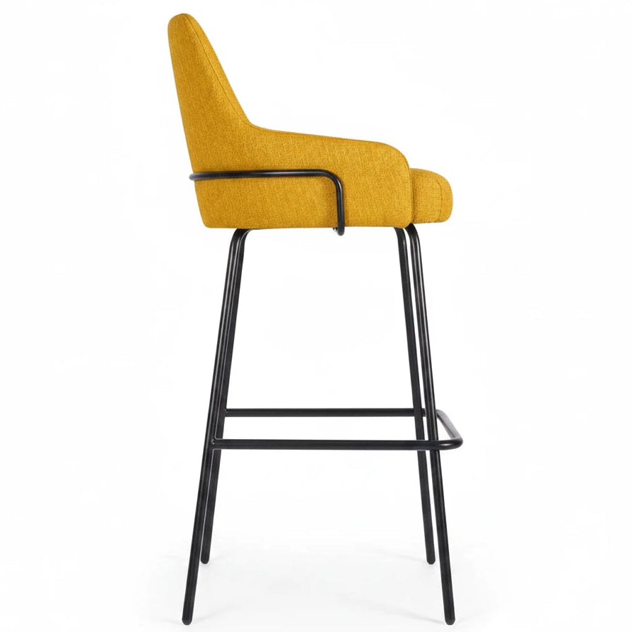 Camden Metal Upholstered Bar Stool