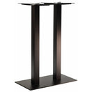 Switch The Forza Rectangle Twin Pedestal Cast Iron Table Base features two vertical supports and a flat rectangular base, crafted from cast iron with a durable powder-coated finish to support your tabletop. 3 image