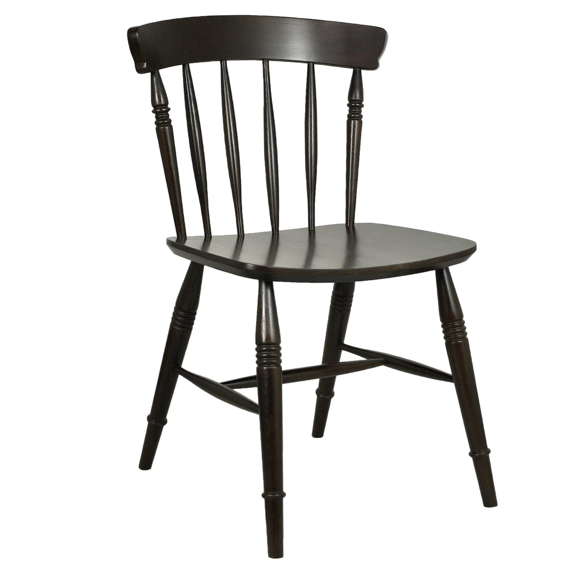 Farmhouse Slatback Wooden Side Chair