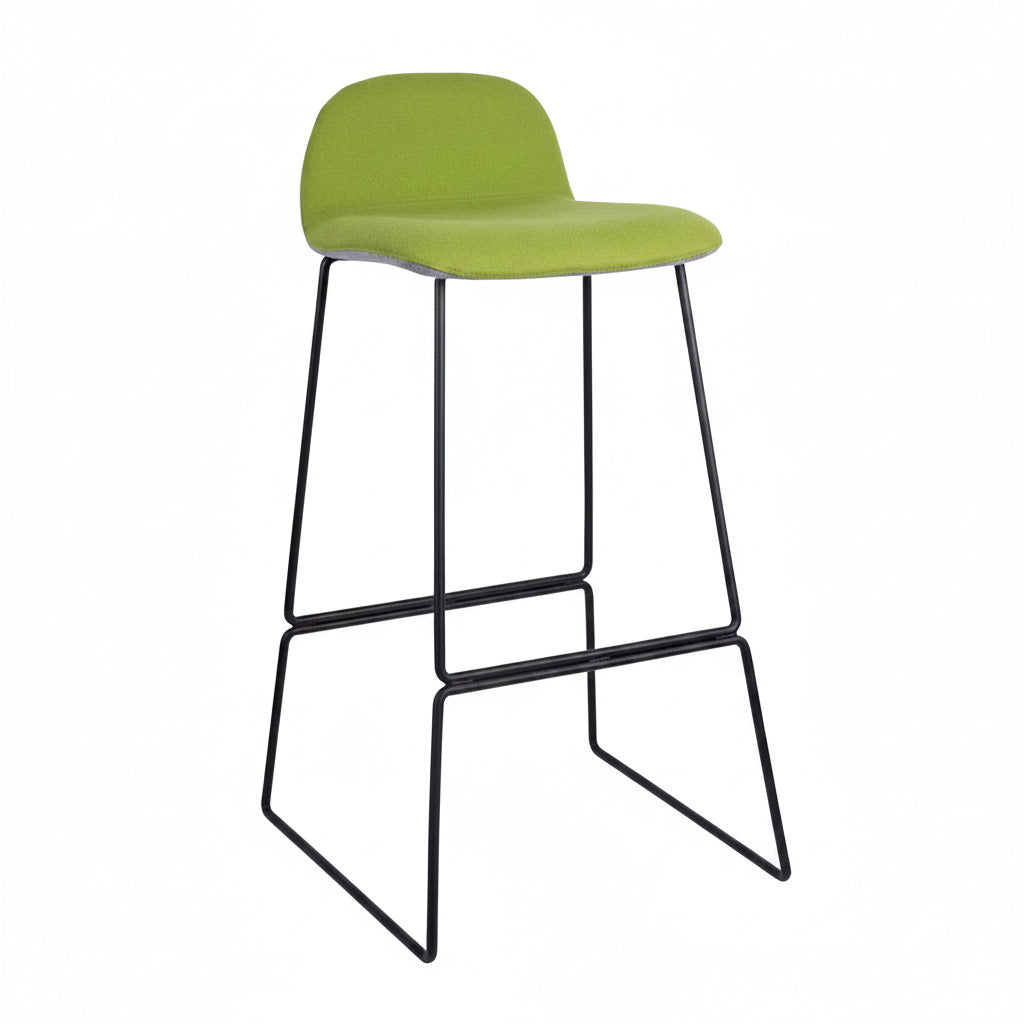 Copenhagen Upholstered Metal Bar Stool