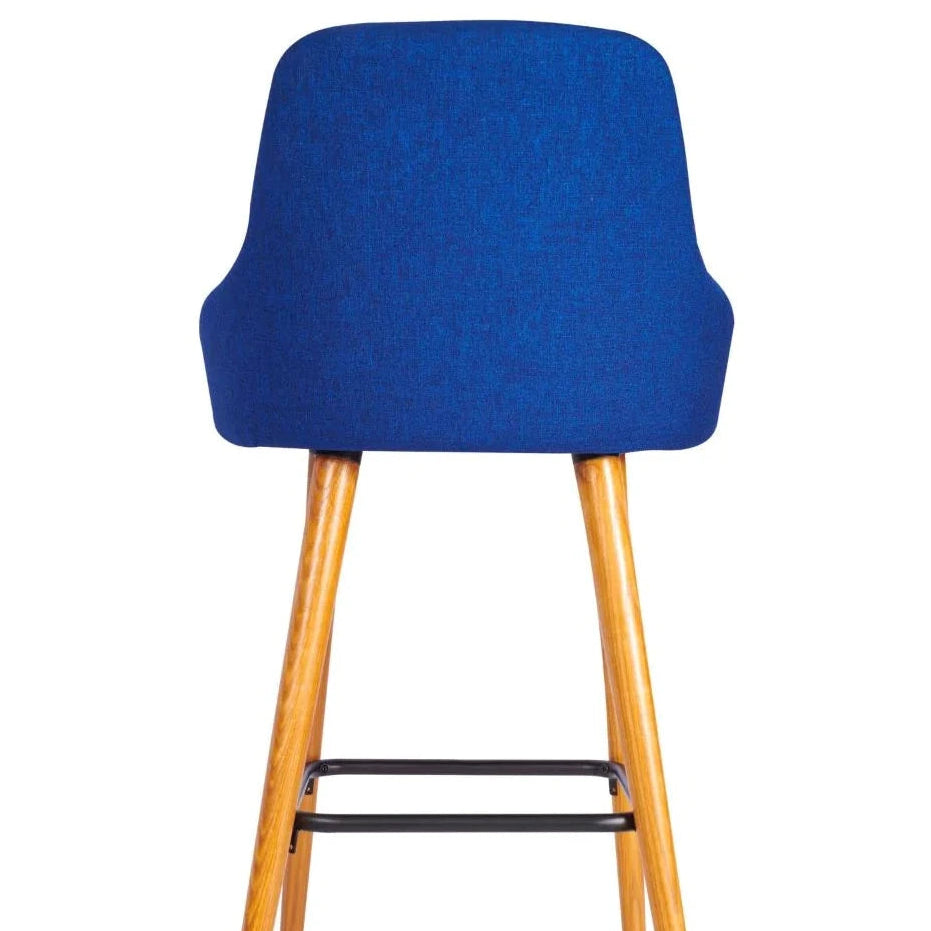 Camden Wooden Upholstered Bar Stool