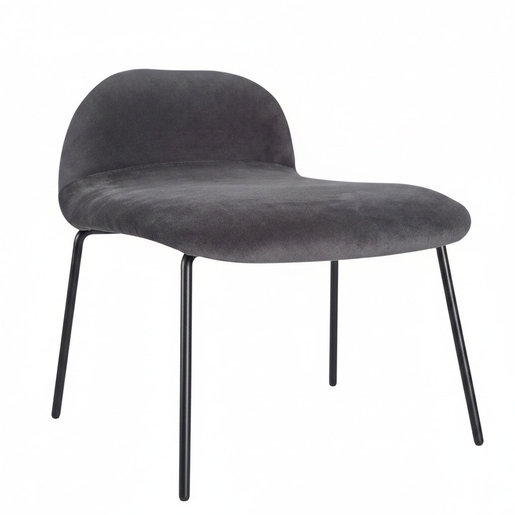 Copenhagen Upholstered Mid Height Metal Bar Stool