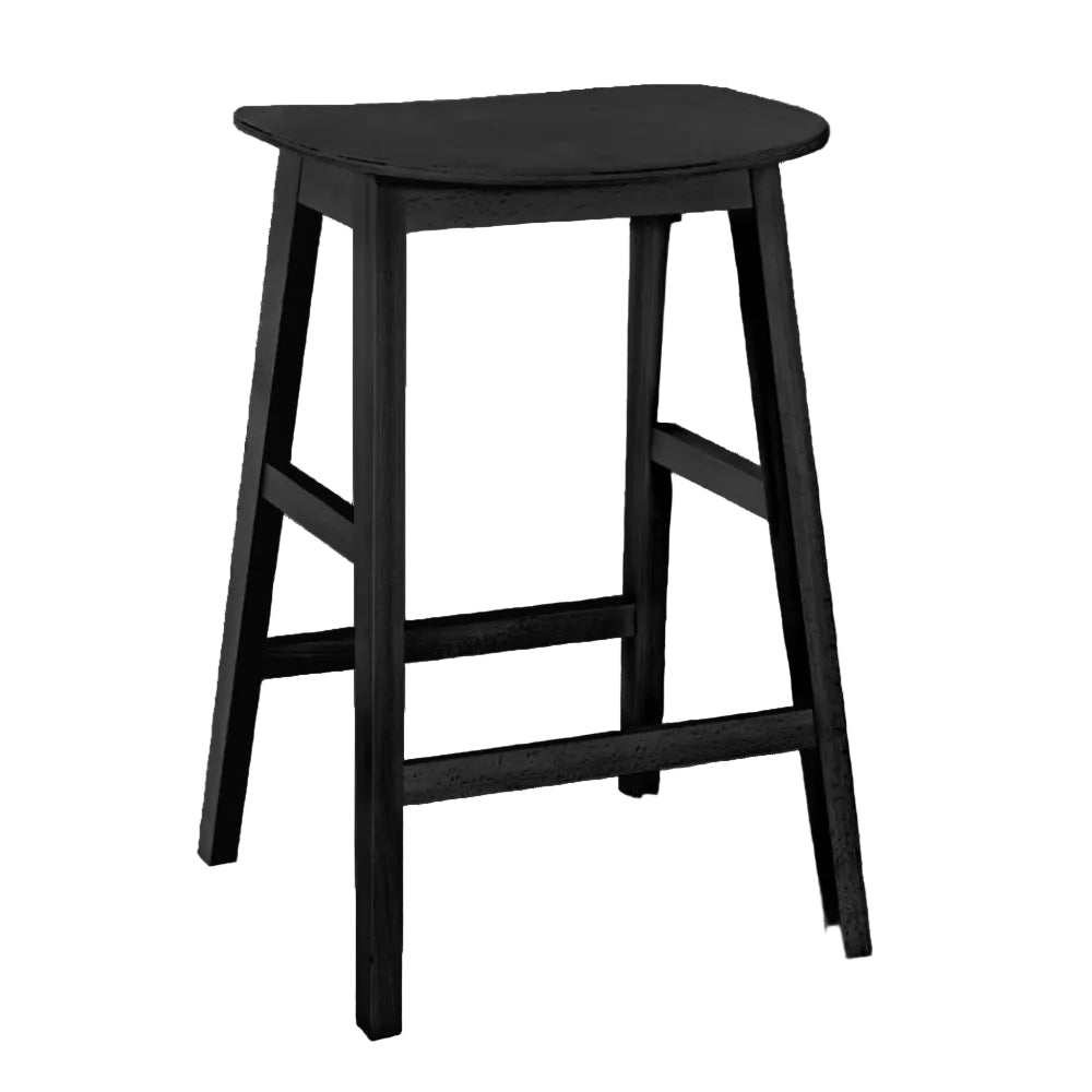 Savoy Wooden Upholstered Mid Height Stool