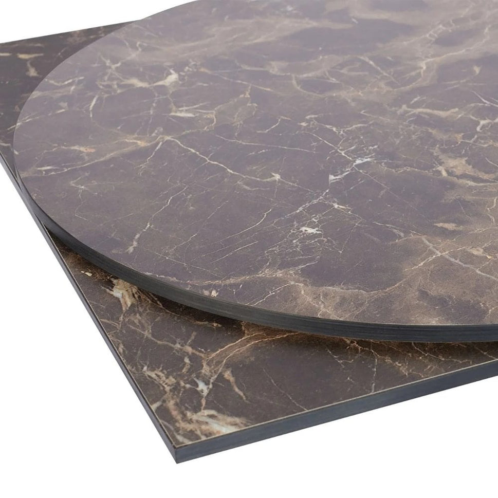 Orient Natural Marble Outdoor Laminate Restaurant Table Top - 12mm