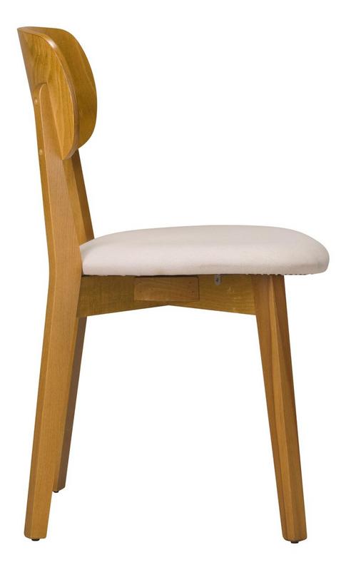 Rana Wooden Upholstered Side Chair