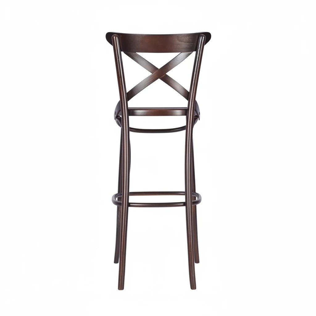 Victoria Bentwood Wooden Upholstered Bar Stool